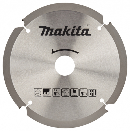 Пильный диск для цементноволокнистых плит, 185x30x1,6x4T Makita B-49264